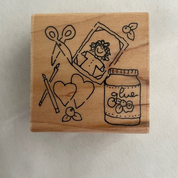 JRL Design Vintage Scrapbook Wood Mounted Stamps, Card Making, Photo Albums - Picture 14 of 15